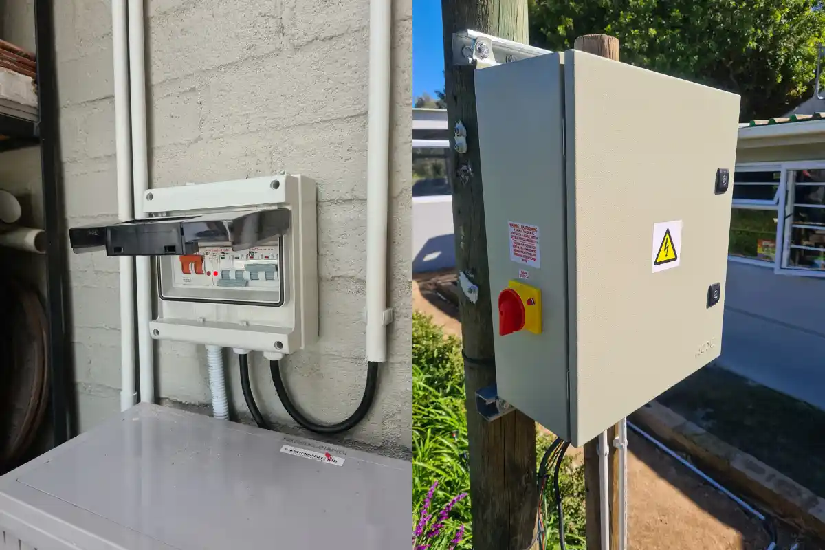 DB board supplied and installed by WJ Cotter Electrical for industrial electrical systems