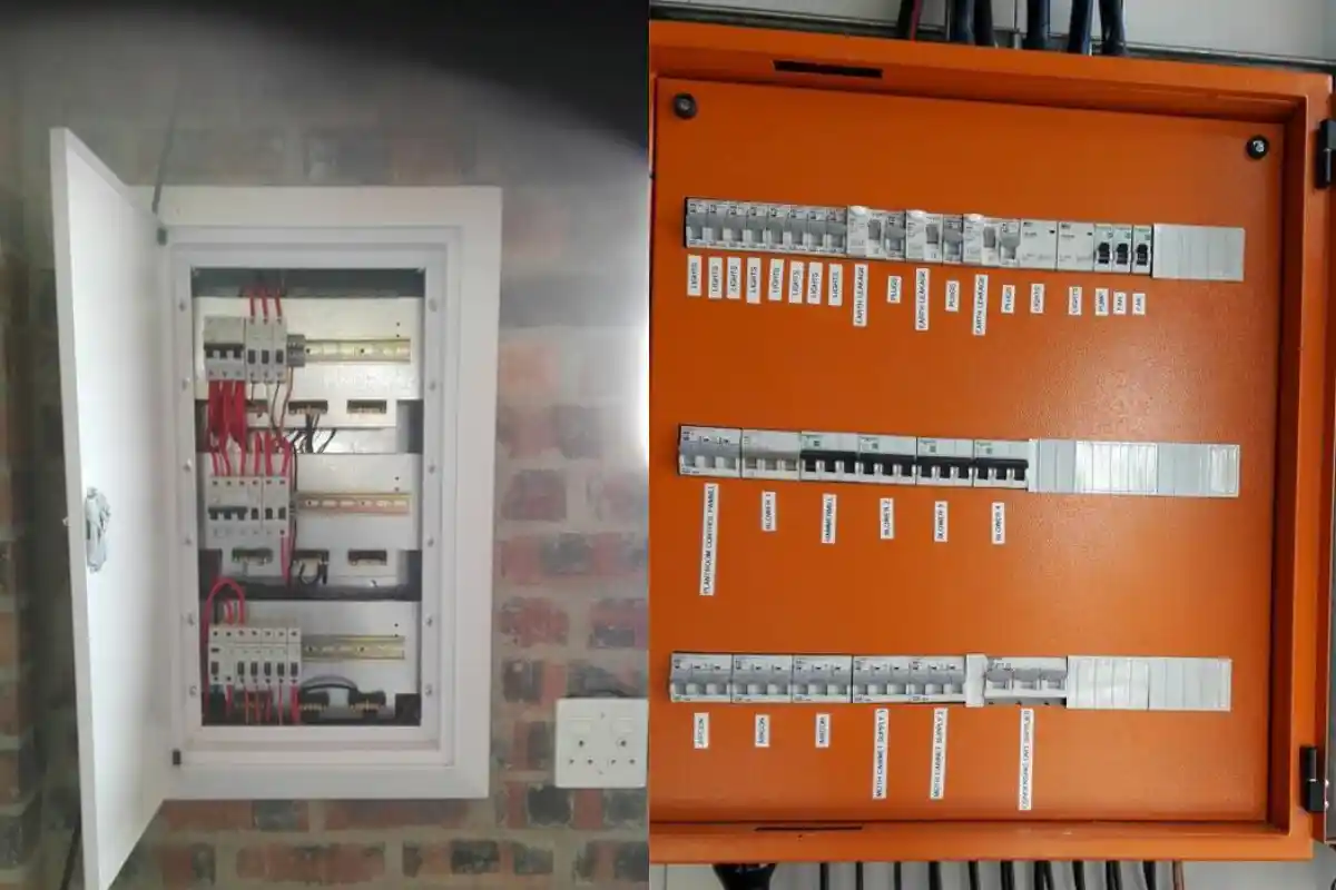 DB board supplied and installed by WJ Cotter Electrical for industrial electrical systems