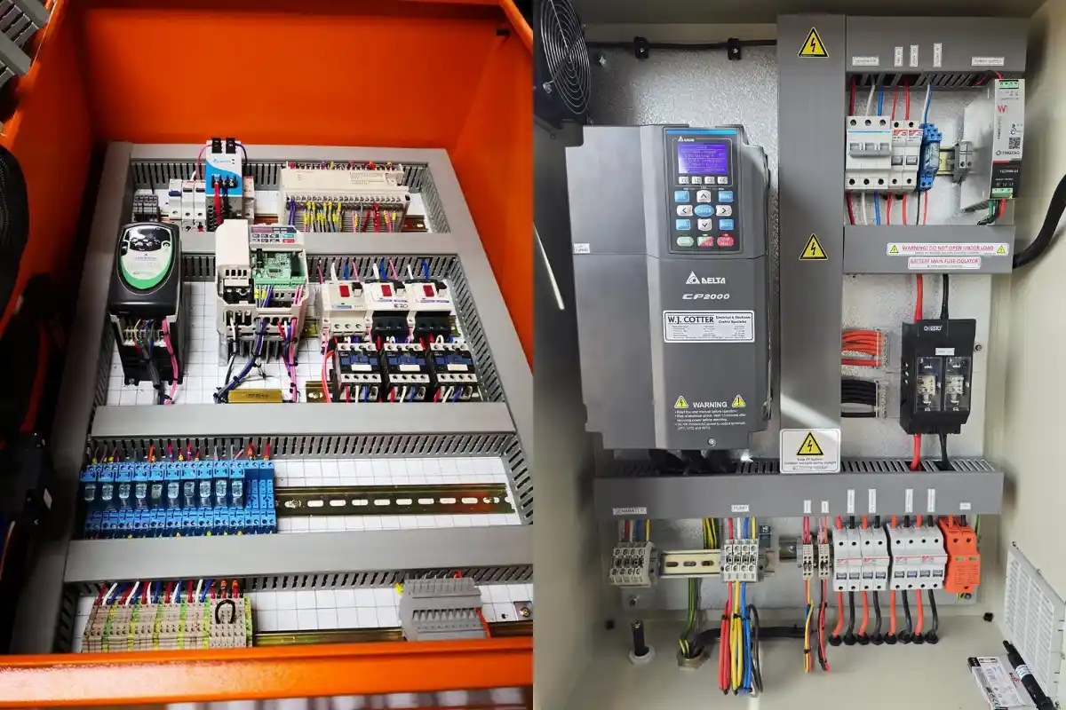 Industrial electrical infrastructure installed by WJ Cotter Electrical