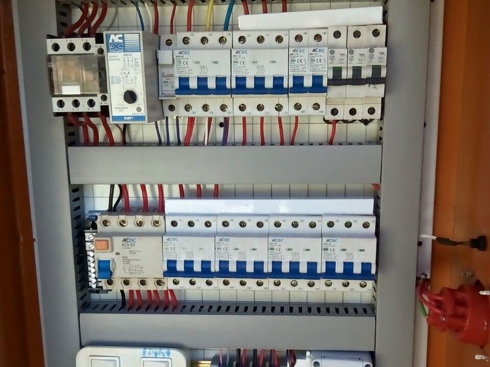 DB board supplied and installed by WJ Cotter Electrical for industrial electrical systems