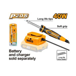 INGCO 20V Lithium-Ion Soldering Iron